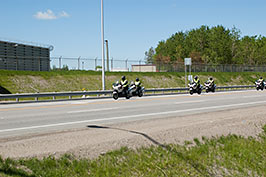 Patrouille à motos, Bagotville